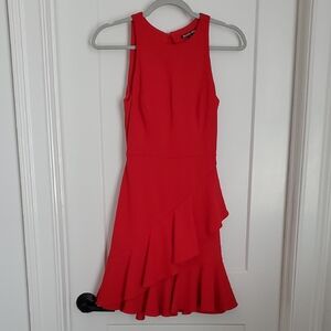Gianni Bini Vibrant Red Asymmetrical Dress